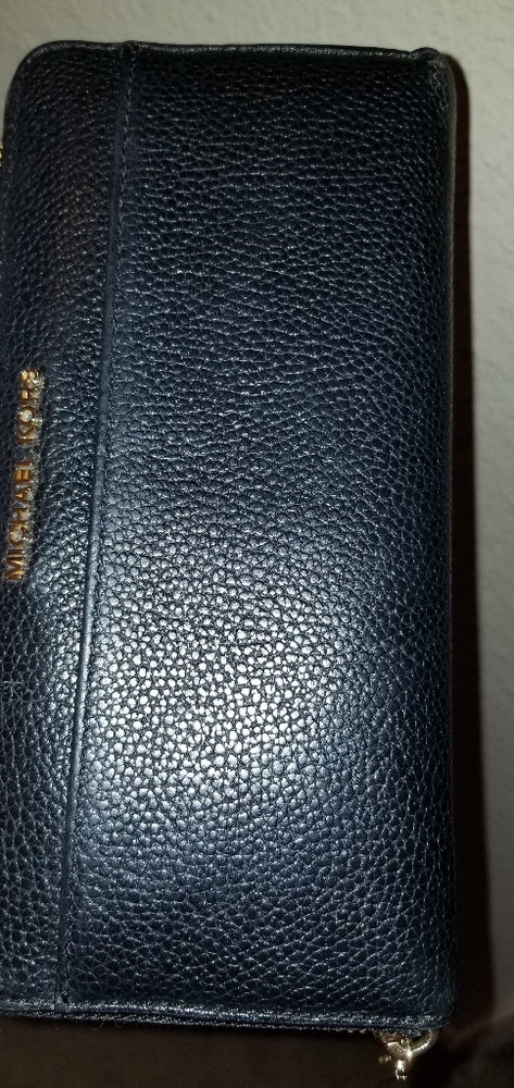 Michael Kors black leather wallet